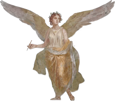 PRAVIEL angel figure reading from a tablet